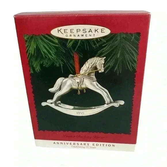 Hallmark Keepsake Ornament Rocking Horse - Picture 1 of 15